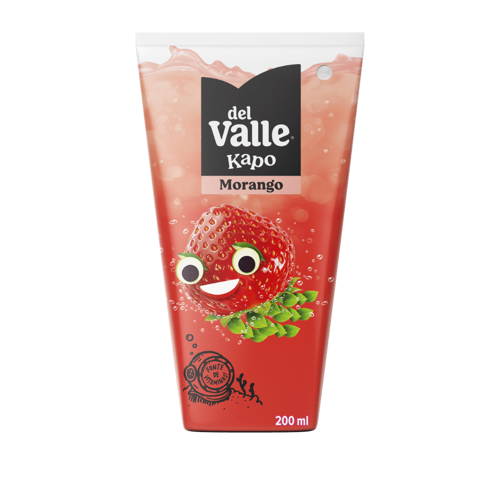 Refresco Adoçado Morango Del Valle Kapo Caixa 200ml